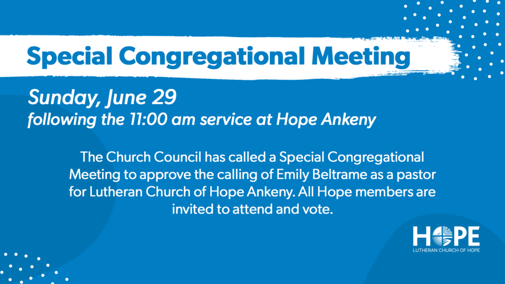Special Congregational Meeting Emily Hv2
