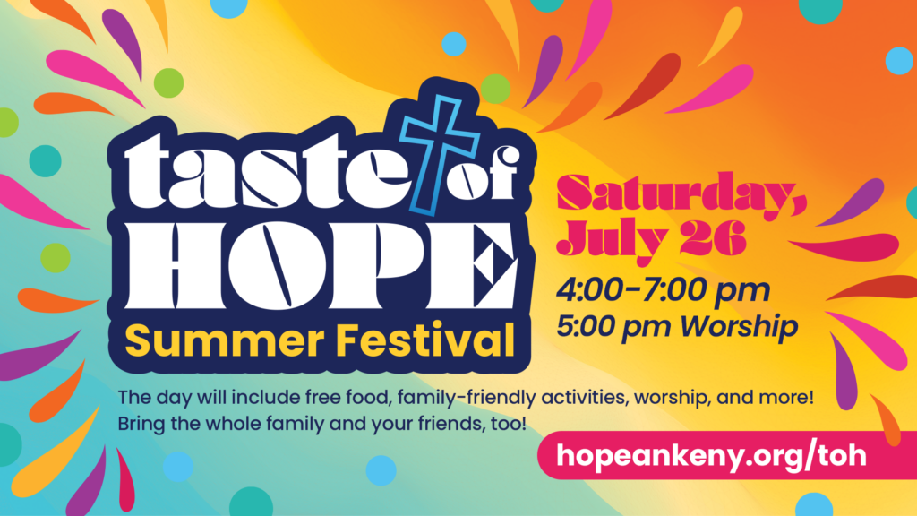 Taste of Hope info H