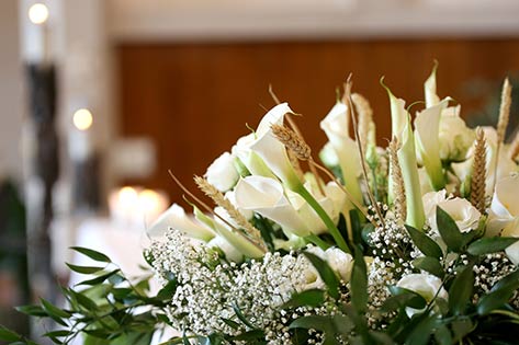 White flower arrangement