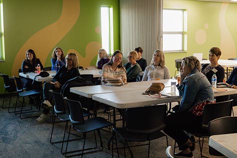 Group of women in classroom