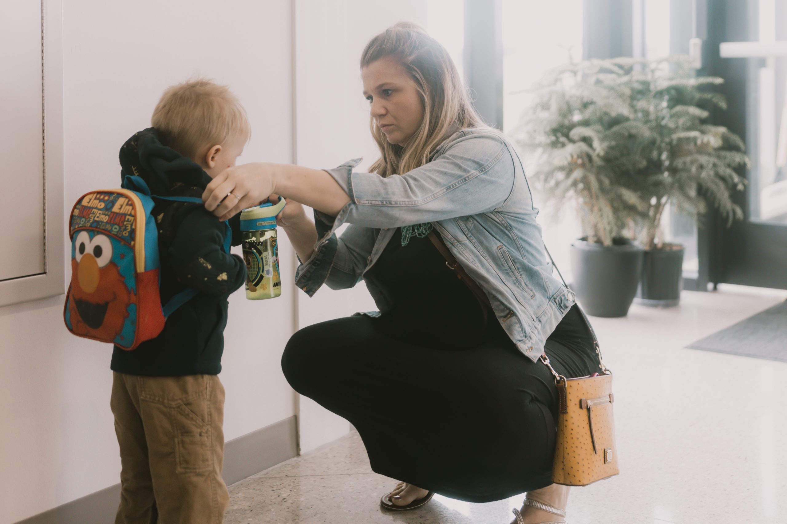 Student with backpack for Preschool at Hope Grimes